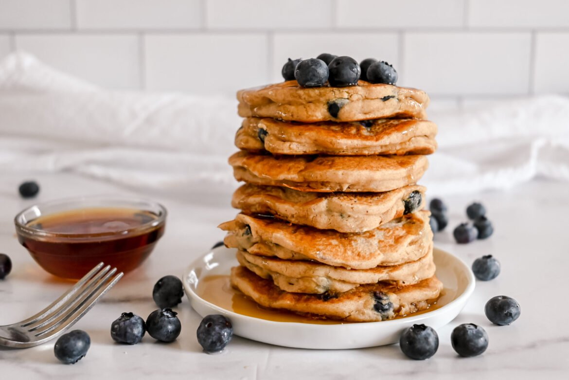 Blueberry Oatmeal Pancakes