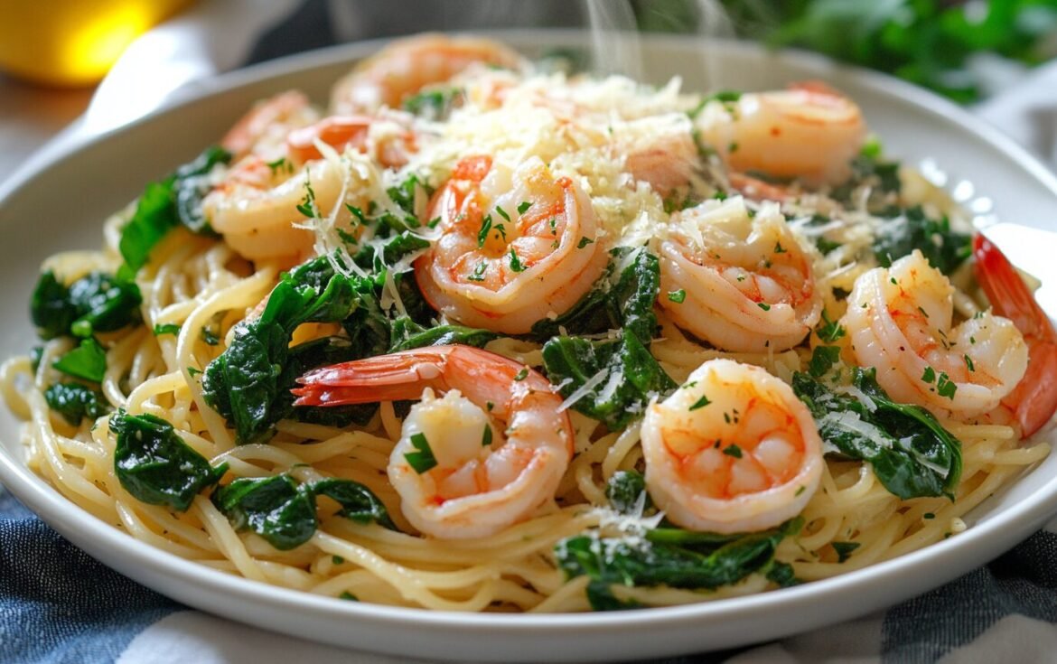 Lemon Garlic Shrimp Pasta