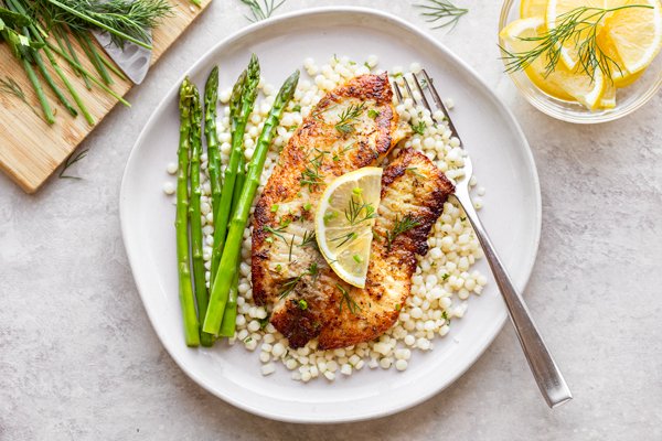 Lemon Garlic Tilapia with Herbs